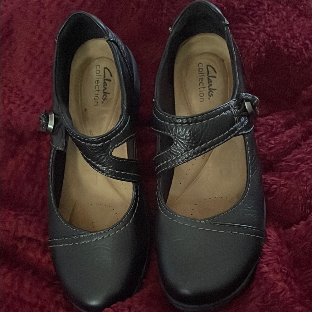 Clarks Black Mary Jane Shoes